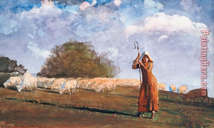 Winslow Homer The Young Shepherdess